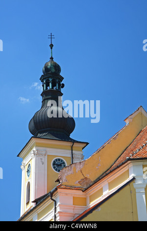 Tutti i Santi chiesa in Milotice, Repubblica Ceca Foto Stock