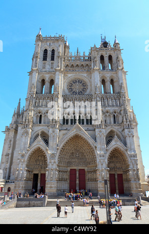 La Cattedrale di Nostra Signora di Amiens. Cathédrale Notre Dame d'Amiens. La cattedrale di Amiens Foto Stock