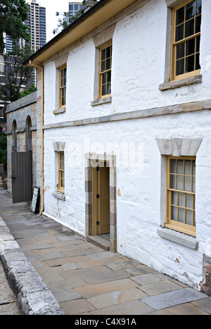 Cadmans Cottage sopravvivono più antico edificio residenziale nell'area Rocks di Sydney, Nuovo Galles del Sud Australia Foto Stock