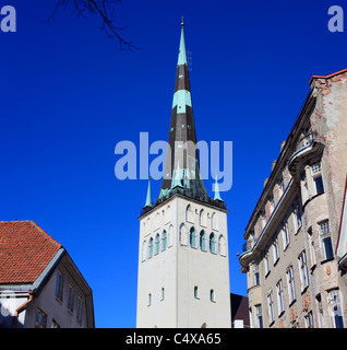 San Olaf è la chiesa, Centro Storico (Città Vecchia), Tallinn, Estonia Foto Stock