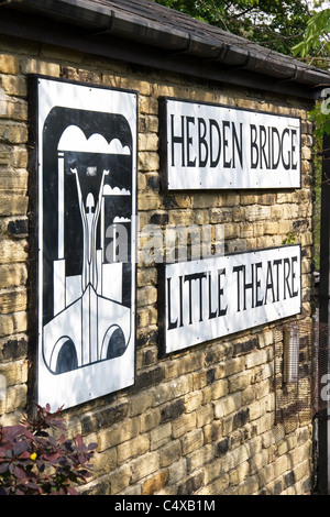 Hebden Bridge Little Theater, Hebden Bridge, West Yorkshire, Inghilterra, Regno Unito Foto Stock