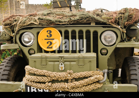 La II Guerra Mondiale era Jeep costruita dalla Ford, utilizzando il design Willys-Overland Foto Stock