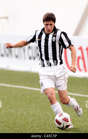 Gili Fabio della Juventus FC U15 in azione durante il ventitreesimo Canon Lion City Cup Foto Stock