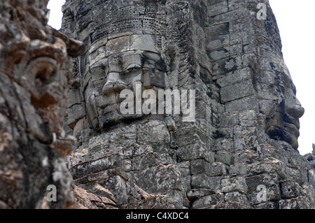 Tempio di Bayon,, di Angkor Wat, Cambogia. Foto Stock