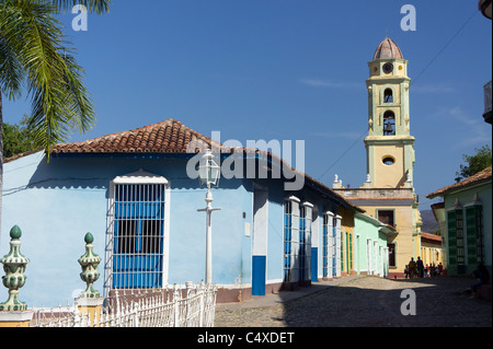 Torre campanaria della Iglesia y Convento de San Francisco, Trinidad, Cuba Foto Stock