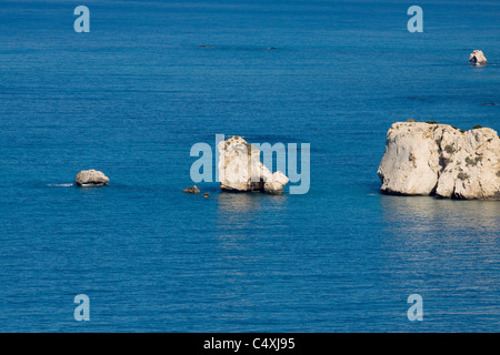 Petra tou Romiou Roccia di Afrodite Pafos Cipro Foto Stock