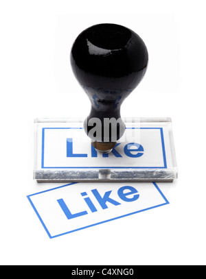 Come timbro di gomma Foto Stock