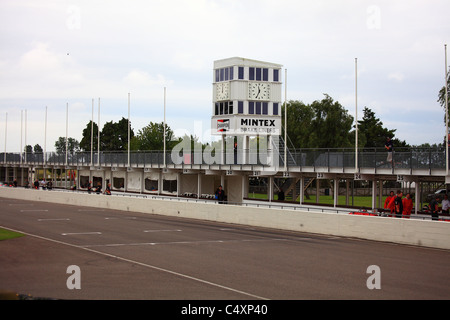 Goodwood Curcuit, lo storico motor racing venue vicino a Chichester in West Sussex. Foto Stock