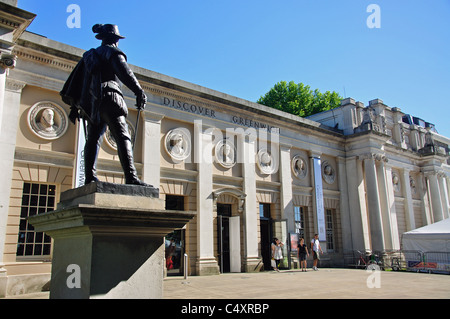 Scopri Greenwich Visitor Center, Pepys edifici, Greenwich, Borough of Greenwich, Greater London, England, Regno Unito Foto Stock