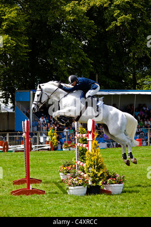 Horse Show Jumping a 2011 Royal Highland Show Ingliston Edinburgh Scotland Regno Unito Foto Stock