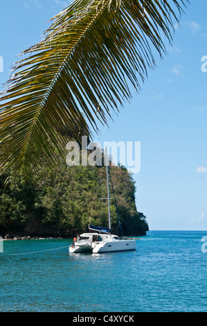 Wallilabou Bay, set di Pirati dei Caraibi film, Saint Vincent e Grenadine. Foto Stock