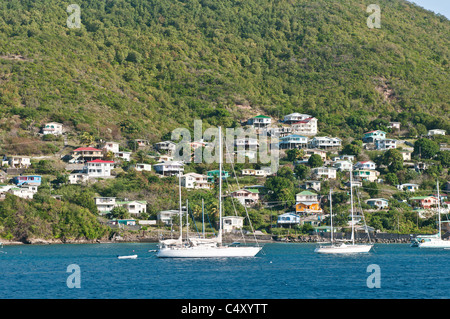 Port Elizabeth Bequia, Saint Vincent e Grenadine. Foto Stock