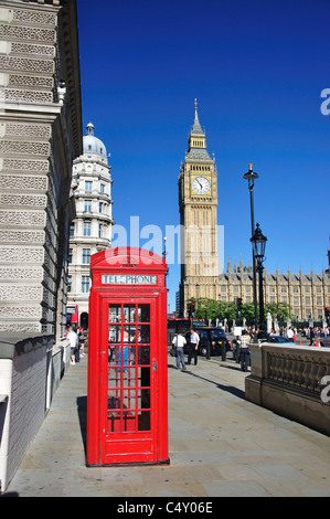 La Casa del Parlamento e il Big Ben, la piazza del Parlamento, Westminster, City of Westminster, Greater London, England, Regno Unito Foto Stock