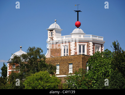 Flamsteed House e gallerie di tempo, Greenwich, London Borough of Greenwich, Greater London, England, Regno Unito Foto Stock