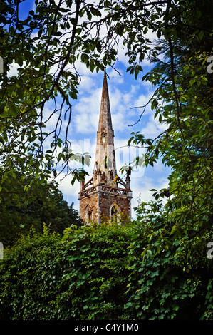 Guglia di tutti i Santi la Chiesa, Newton-su-Ouse Foto Stock