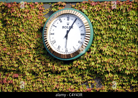 Orologio ROLEX campionati di Wimbledon 2011 Wimbledon Lawn Tennis Club Wimbledon Inghilterra 22 Giugno 2011 Foto Stock