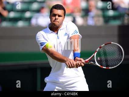 JO-WILFRED TSONGA FRANCIA Wimbledon Lawn Tennis Club Wimbledon Inghilterra 23 Giugno 2011 Foto Stock