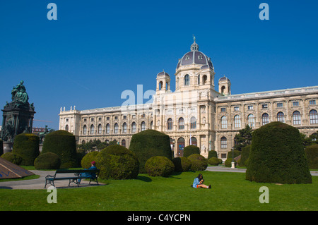 Naturhistorisches museo esterno a Maria-Theresien-Platz Innere Stadt centrale di Vienna Austria Europa centrale Foto Stock