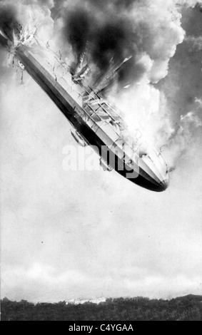 Schiantarsi Zeppelin Foto Stock