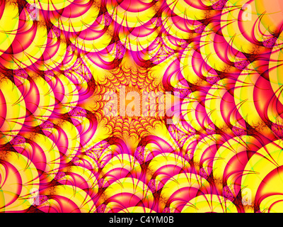 Un frattale di Web basato sul set di Mandelbrot Foto Stock