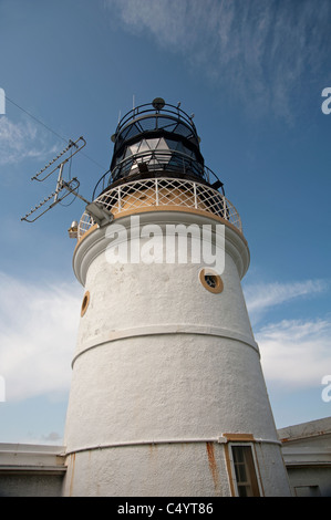 Sumburgh Head Lighthouse Isole Shetland, Scozia. Regno Unito. SCO 7346 Foto Stock