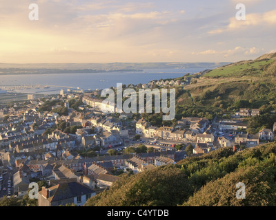 Isola di portland chesil beach dorset Foto Stock