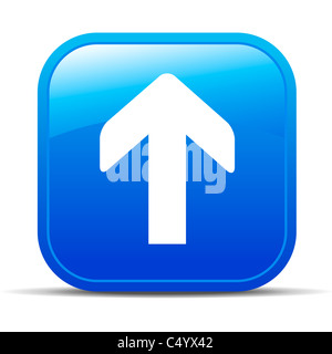 Caricare Internet icona pulsante Foto Stock