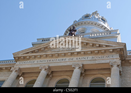 College Universitaire de San Bonifacio university è raffigurato in Winnipeg Foto Stock