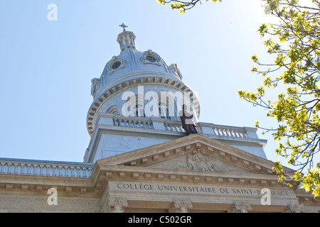 College Universitaire de San Bonifacio university è raffigurato in Winnipeg Foto Stock