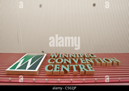 Winnipeg Convention Center è raffigurato in Winnipeg Foto Stock
