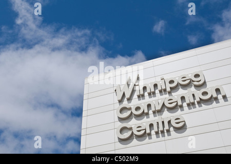 Winnipeg Convention Center è raffigurato in Winnipeg Foto Stock
