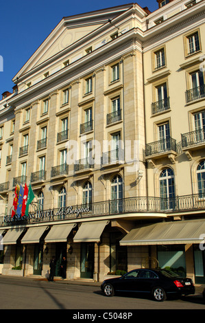 Four Seasons Hotel des Bergues Ginevra Svizzera Foto Stock