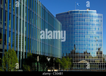 Quartier generale della Organizzazione Mondiale della Proprietà Intellettuale (OMPI), Ginevra, Svizzera Foto Stock