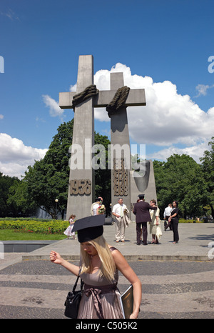 Il monumento di Poznan giugno 1956, Polonia Foto Stock