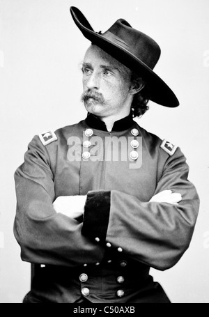 Generale Custer George Armstrong Custer Foto Stock