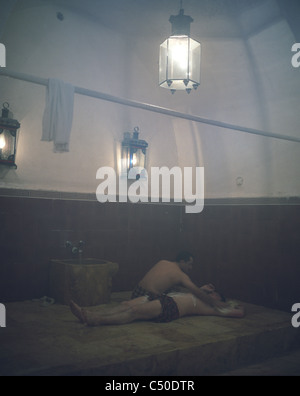 Hamman, bagno di vapore, Aleppo, Siria Foto Stock