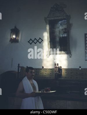 Hamman, bagno di vapore, Aleppo, Siria Foto Stock