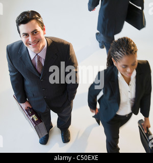 Busy business la gente camminare Foto Stock