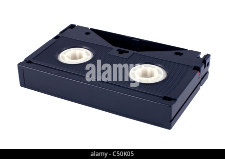Videocassetta isolati su sfondo bianco Foto Stock