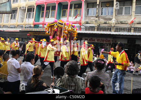 Il carnevale di Samut Sakhon santuario della città festival di Dio in Thailandia Foto Stock