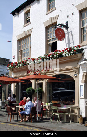 Il Rose and Crown pub, Warwick, Warwickshire, Inghilterra, Regno Unito Foto Stock