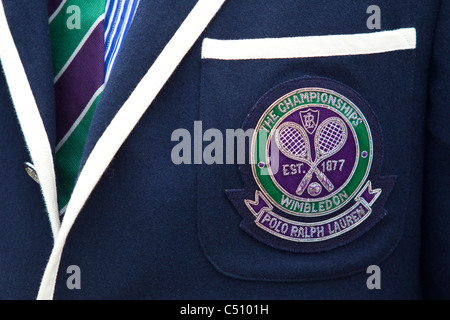 Per guardafili di blazer a Wimbledon Tennis Championships 2011, tutti i Club in Inghilterra, Wimbledon, Londra UK .foto:Jeff Gilbert Foto Stock