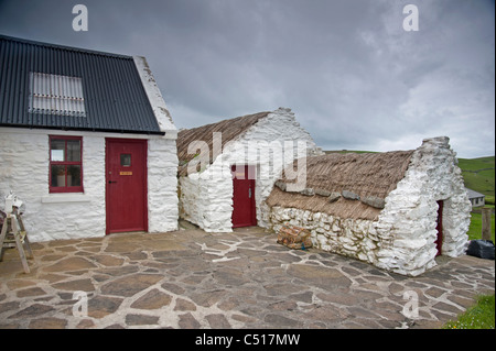 Oriente Casa Croft, Papil, Burra Storia Gruppo Cottage, West Burra, Isole Shetland. SCO 7424 Foto Stock