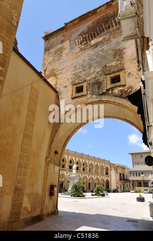 Piazza della Repubblica, Mazara del Vallo, Sicilia, Italia Foto Stock