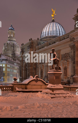 Dresden im inverno | Dresda in inverno Foto Stock