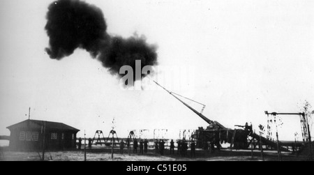 BIG Bertha Krupp's obice L/14 bombarda Parigi nel 1917 Foto Stock