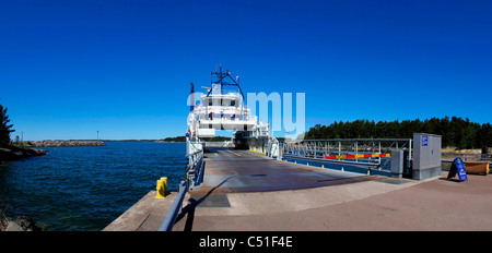 La Scandinavia Finlandia traghetto finlandese a sud-ovest Skargardens Arcipelago Saariston Trail sentiero natura Foto Stock