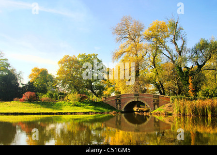 Parco Woerlitzer Friederikenbruecke - Inglese motivi di Woerlitz Friederikenbridge 04 Foto Stock