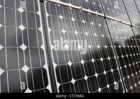 Dettaglio di un pannello solare Foto Stock