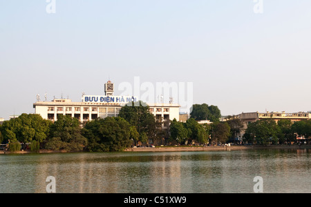 Uffici postali principali, Bu Dien, Lago Hoan Kiem, Hanoi, Vietnam Foto Stock